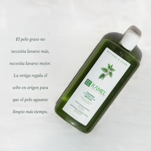 Champú de ortiga Kamel para cabello graso: regula el sebo