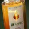 Champú de Queratina KAMEL, etiqueta en primer plano