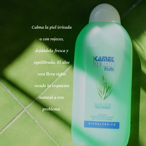 Gel de Aloe Vera Kamel calma la piel irritada o con rojeces