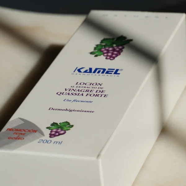Caja loción capilar con vinagre Kamel, 200 ml