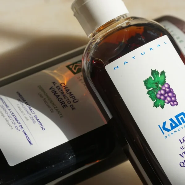 Champú y loción capilar con vinagre Kamel, prevención piojos y liendres