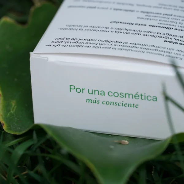 Caja del jabón de glicerina Kamel, lateral