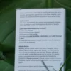 Parte trasera de la caja del jabón de glicerina Kamel con modo de uso